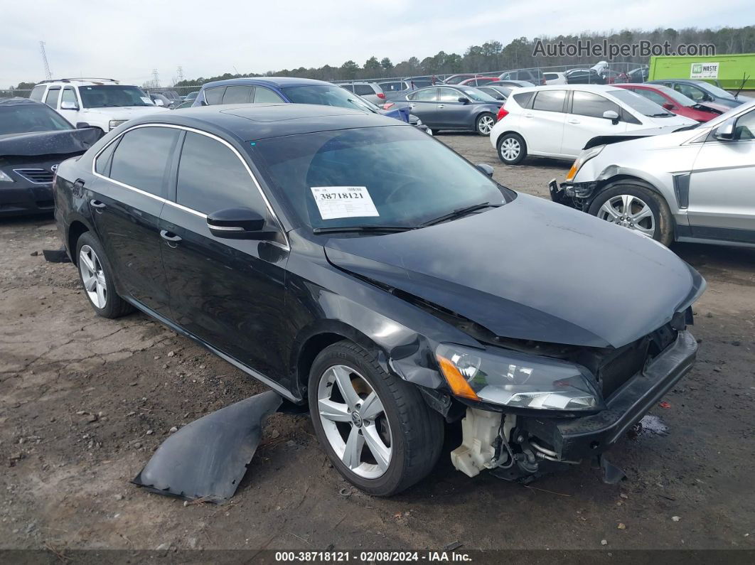 2013 Volkswagen Passat 2.5l Se Black vin: 1VWBP7A38DC048367