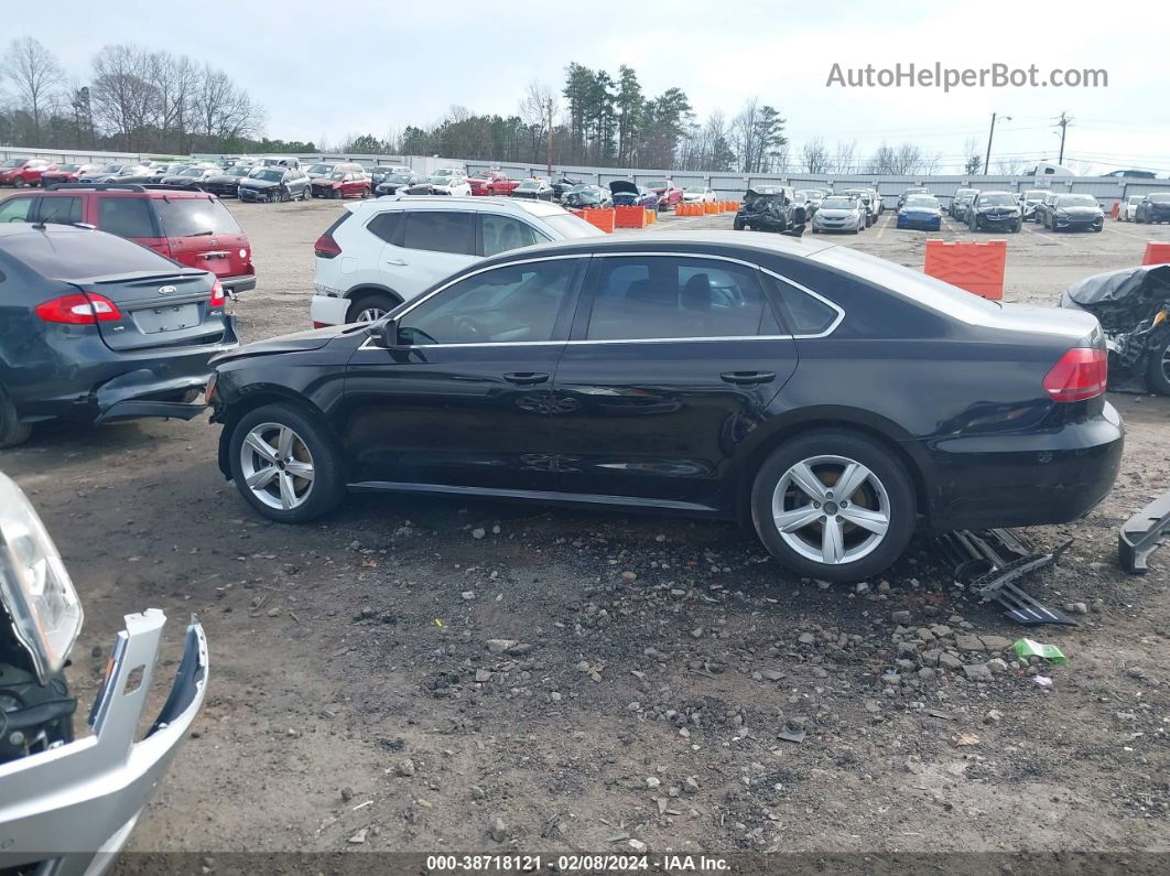 2013 Volkswagen Passat 2.5l Se Black vin: 1VWBP7A38DC048367