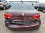 2013 Volkswagen Passat Se Maroon vin: 1VWBP7A38DC085547