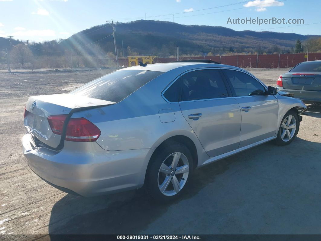 2013 Volkswagen Passat 2.5l Se Silver vin: 1VWBP7A38DC100046