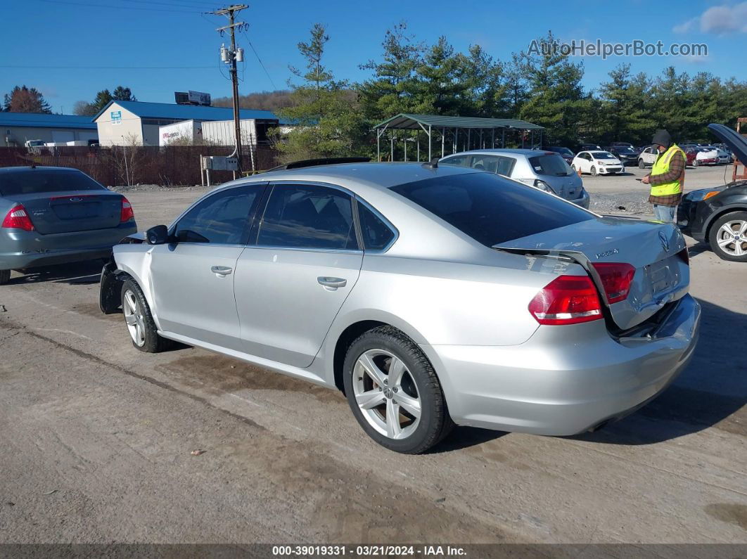 2013 Volkswagen Passat 2.5l Se Silver vin: 1VWBP7A38DC100046