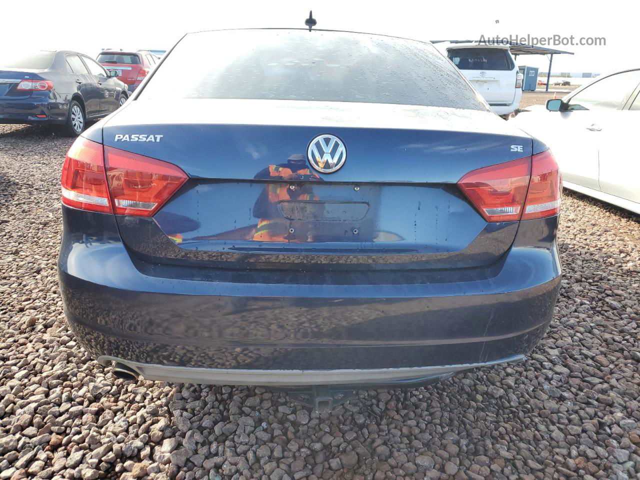 2013 Volkswagen Passat Se Синий vin: 1VWBP7A38DC112567