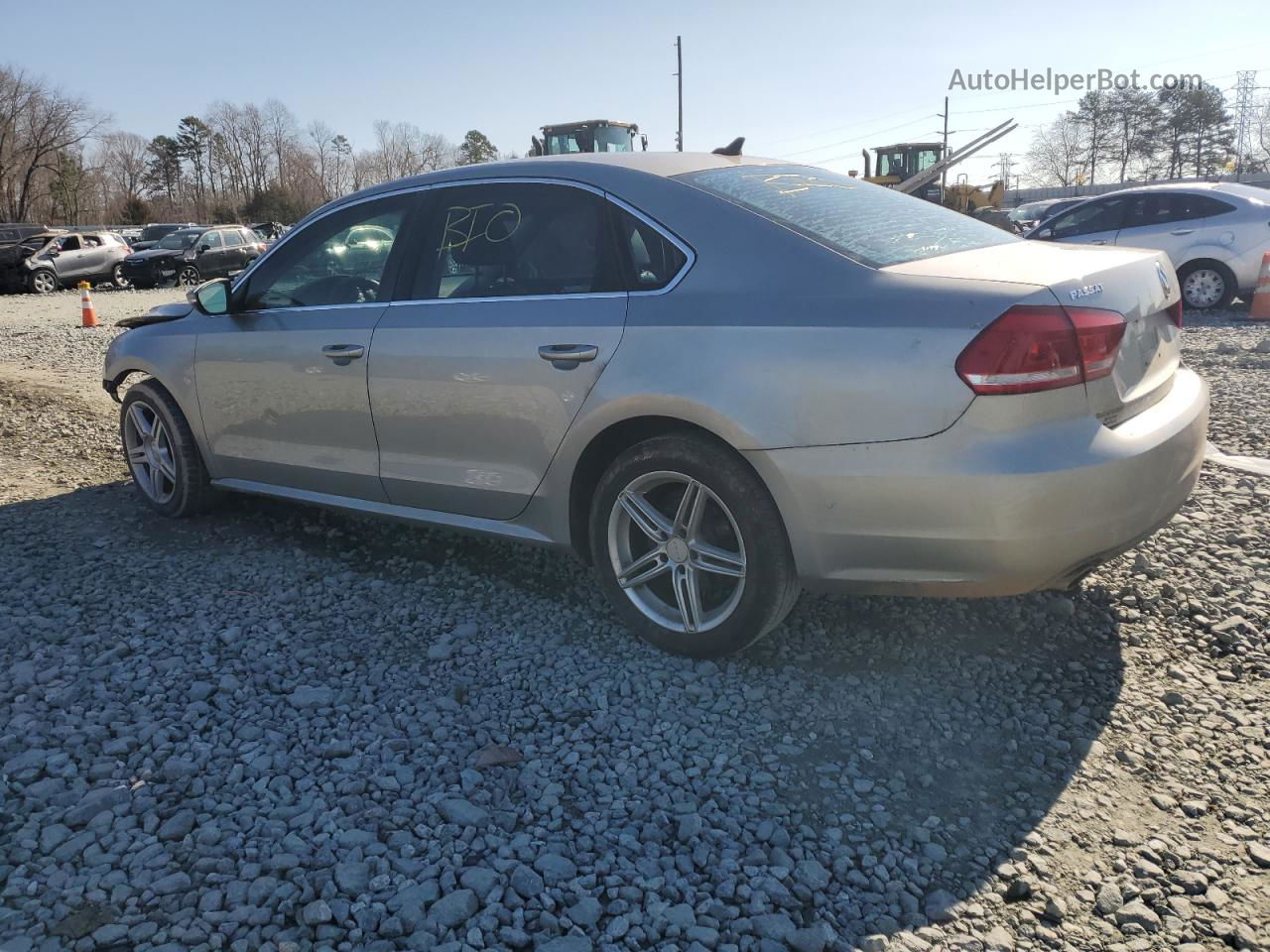 2012 Volkswagen Passat Se Silver vin: 1VWBP7A39CC004506