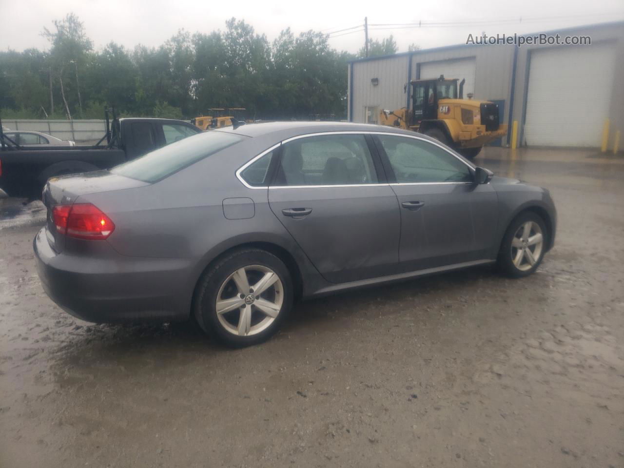 2012 Volkswagen Passat Se Gray vin: 1VWBP7A39CC011262