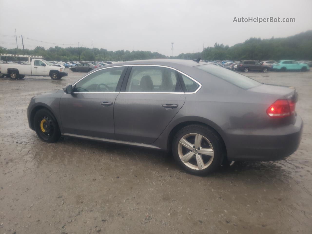 2012 Volkswagen Passat Se Gray vin: 1VWBP7A39CC011262