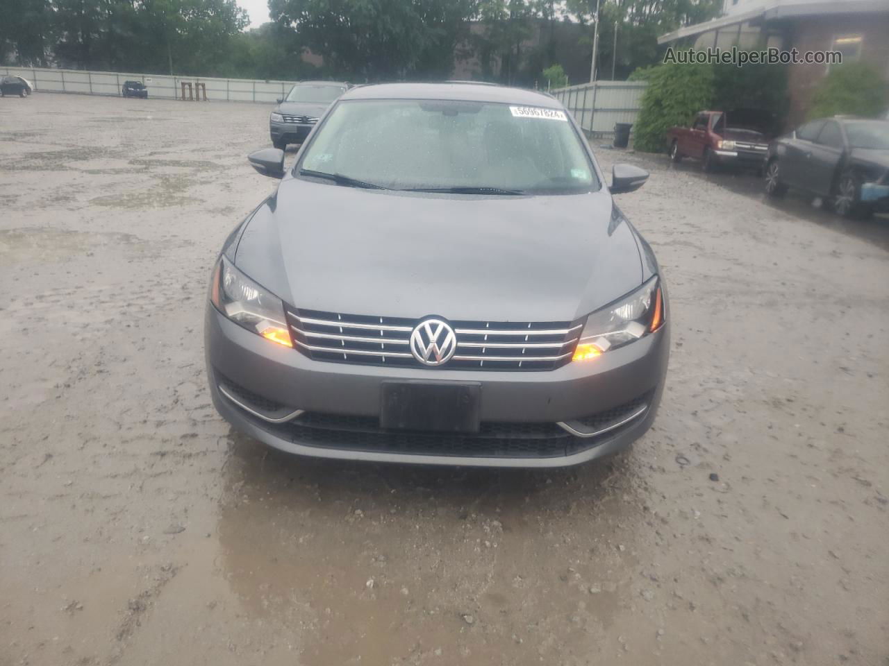 2012 Volkswagen Passat Se Gray vin: 1VWBP7A39CC011262