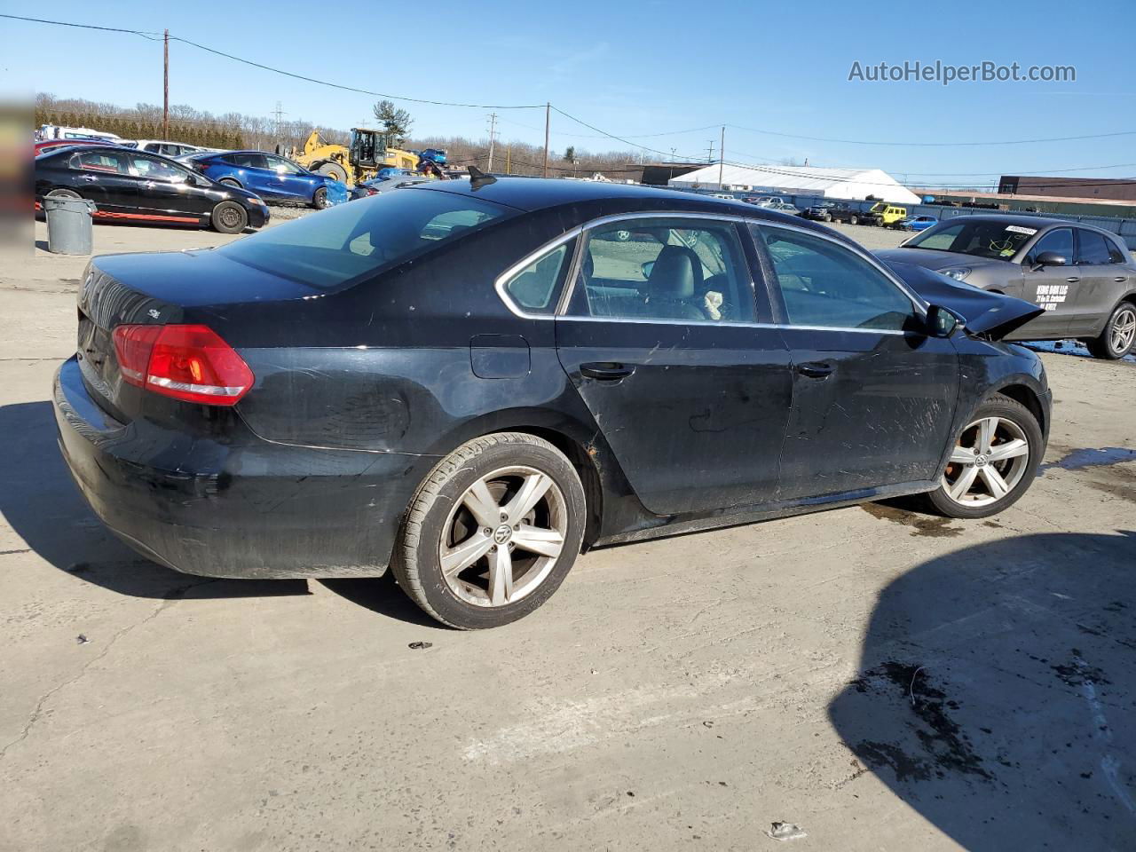 2012 Volkswagen Passat Se Black vin: 1VWBP7A39CC015134