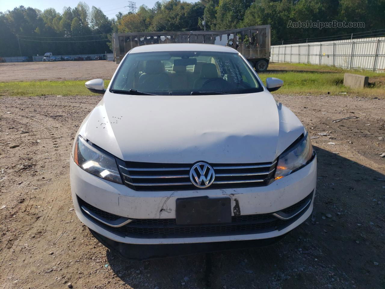 2012 Volkswagen Passat Se White vin: 1VWBP7A39CC052913