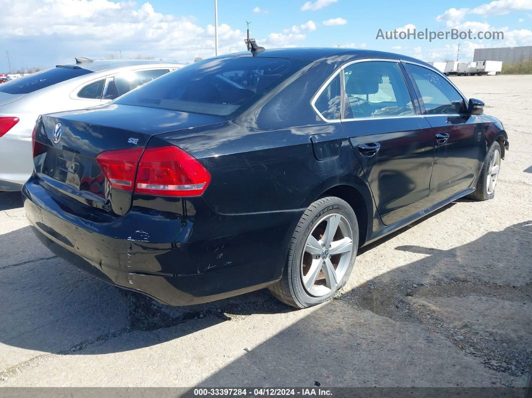 2012 Volkswagen Passat 2.5l Se Черный vin: 1VWBP7A39CC052944