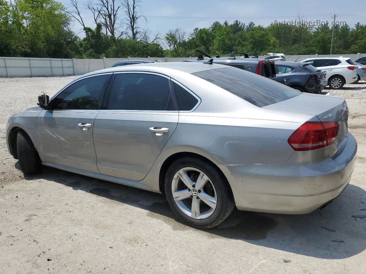 2012 Volkswagen Passat Se Silver vin: 1VWBP7A39CC085135