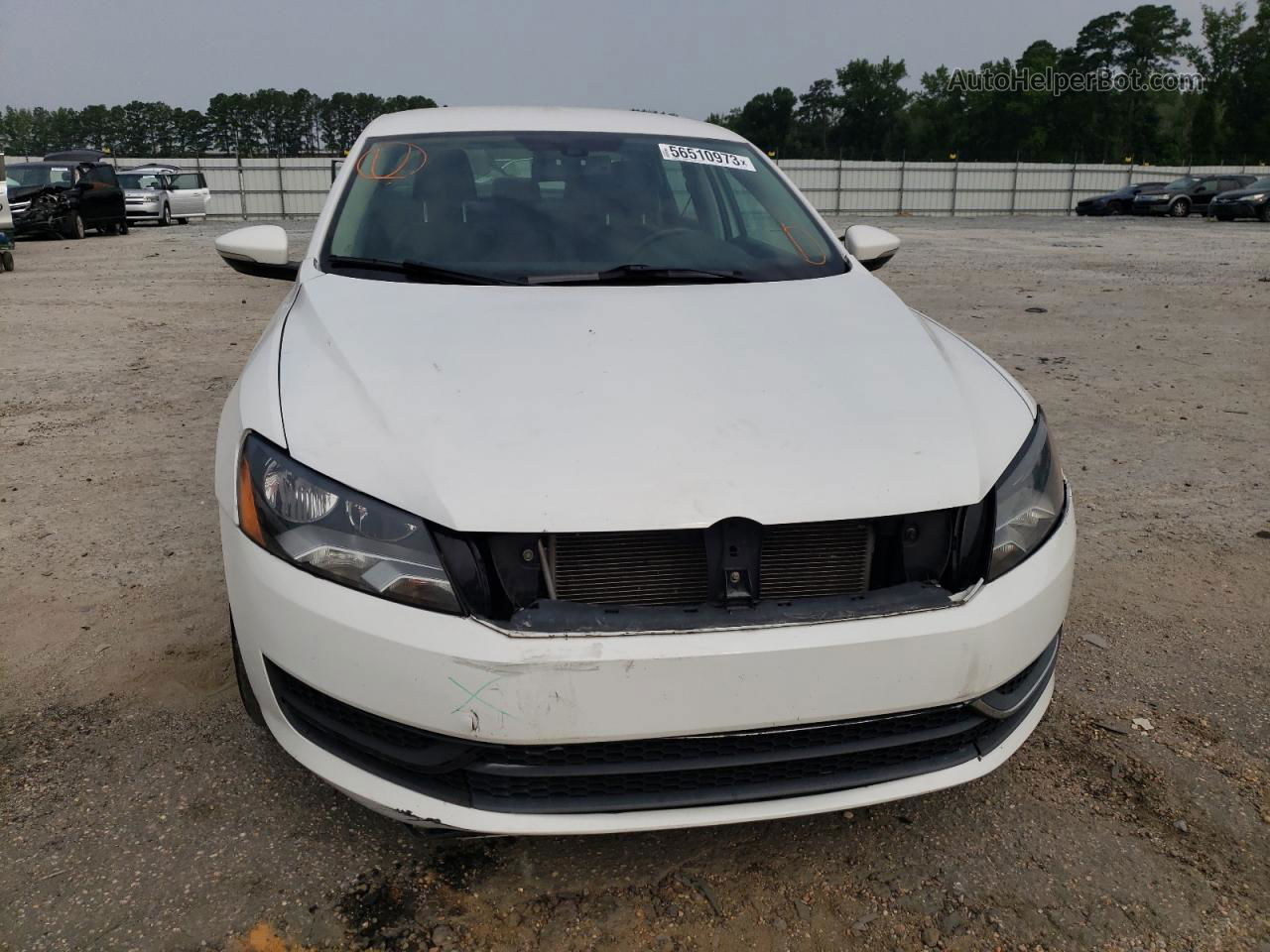 2012 Volkswagen Passat Se White vin: 1VWBP7A39CC100541