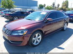 2012 Volkswagen Passat Se W/sunroof Burgundy vin: 1VWBP7A39CC101155