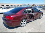 2012 Volkswagen Passat Se W/sunroof Burgundy vin: 1VWBP7A39CC101155