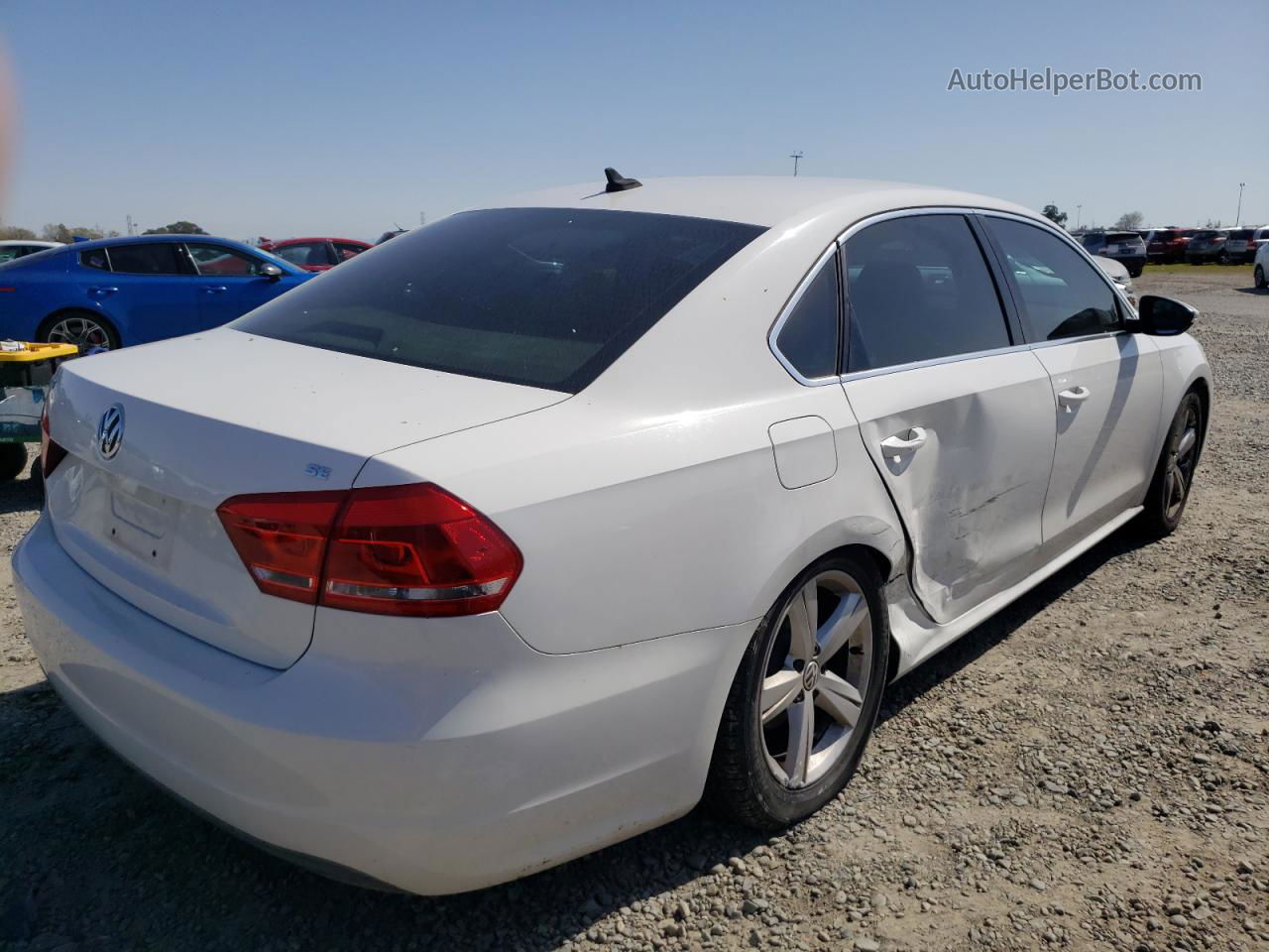 2012 Volkswagen Passat Se Белый vin: 1VWBP7A39CC102080