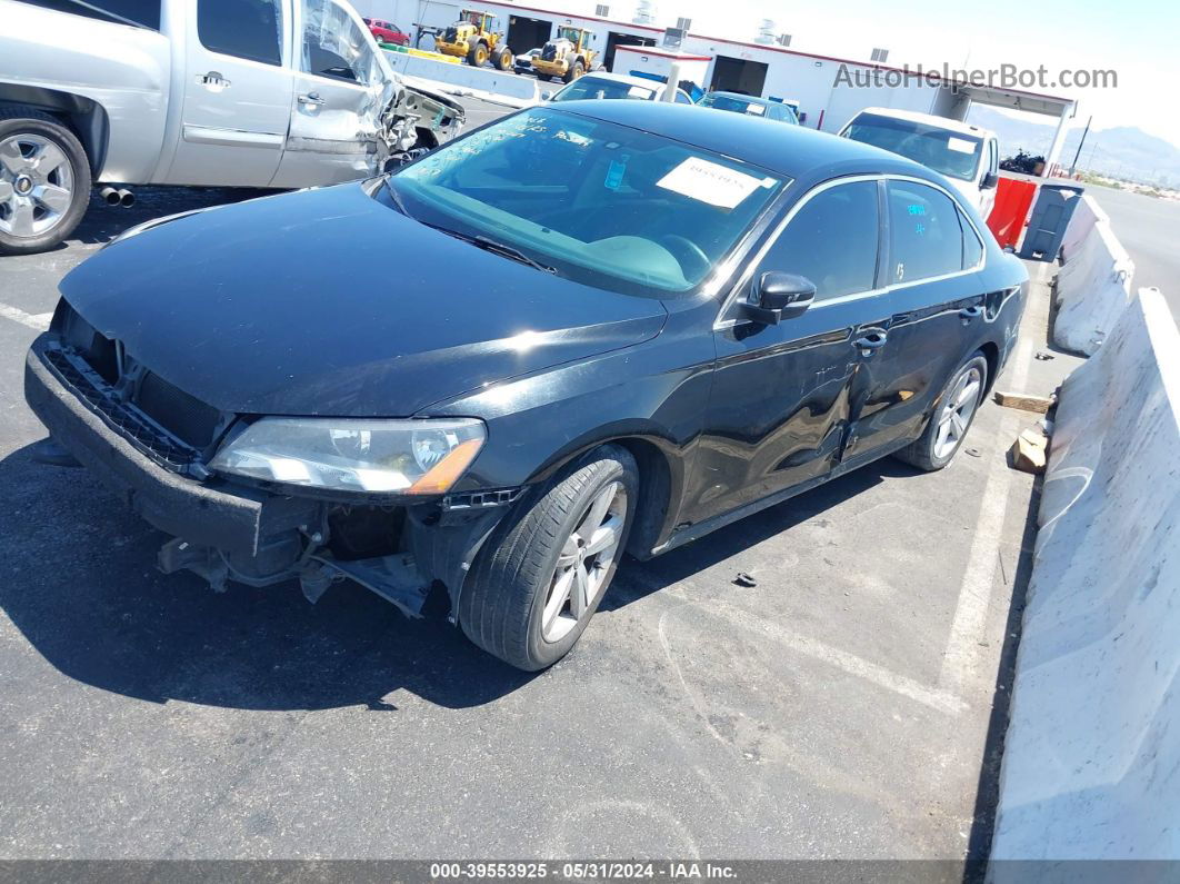 2013 Volkswagen Passat 2.5l Se Black vin: 1VWBP7A39DC044733