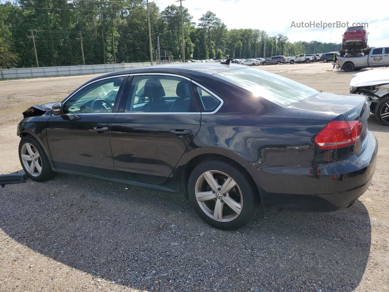 2013 Volkswagen Passat Se Black vin: 1VWBP7A39DC046224