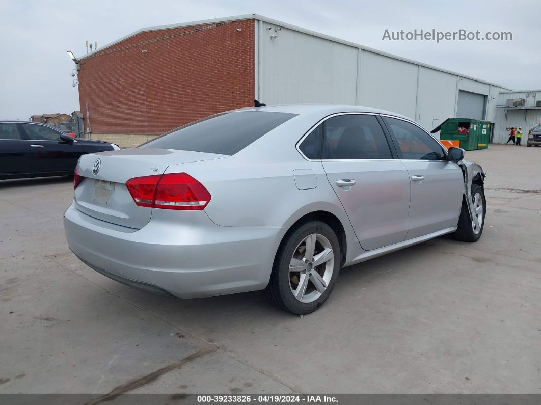 2013 Volkswagen Passat 2.5l Se Silver vin: 1VWBP7A39DC071088