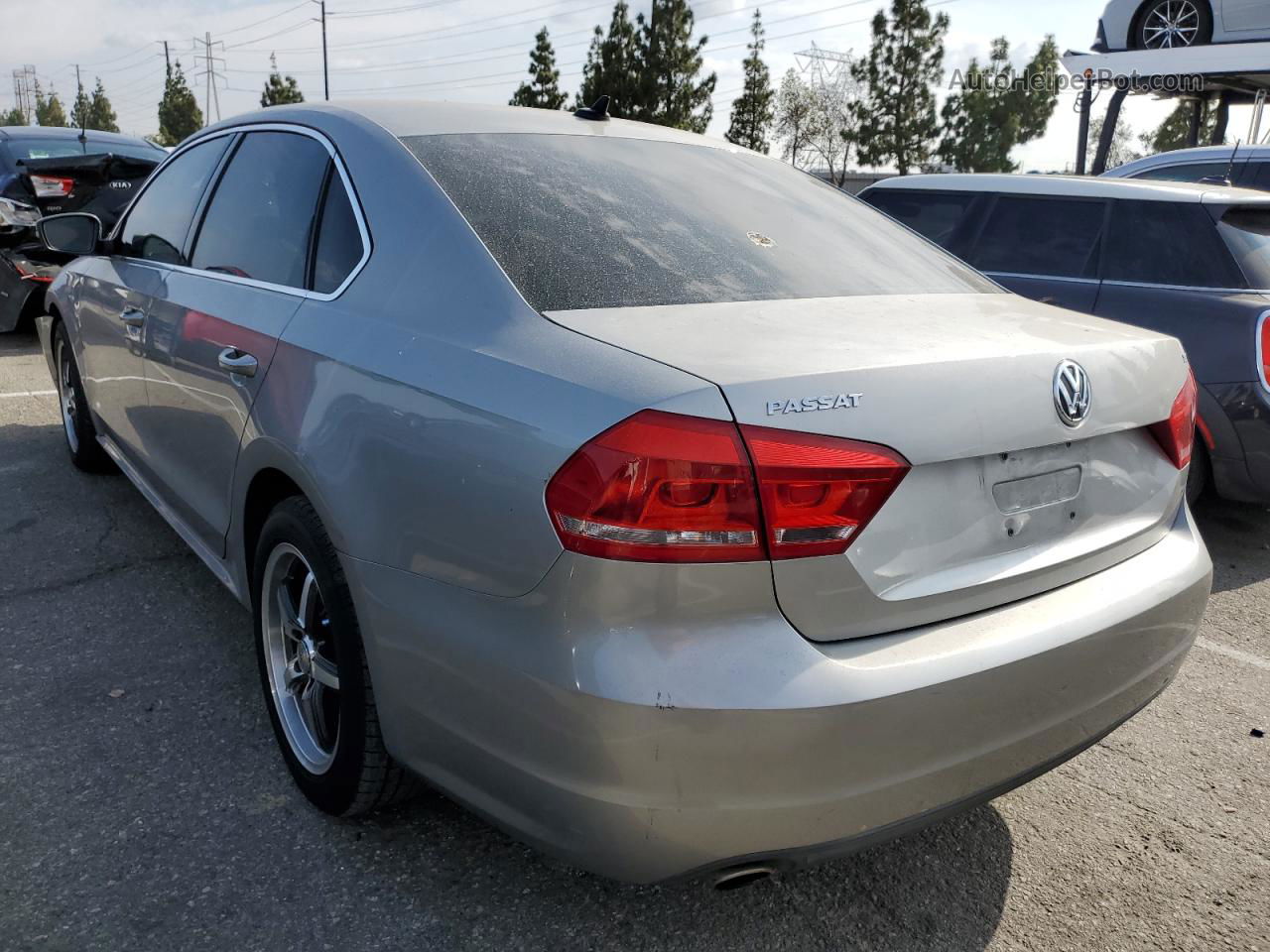 2013 Volkswagen Passat Se Silver vin: 1VWBP7A39DC071771