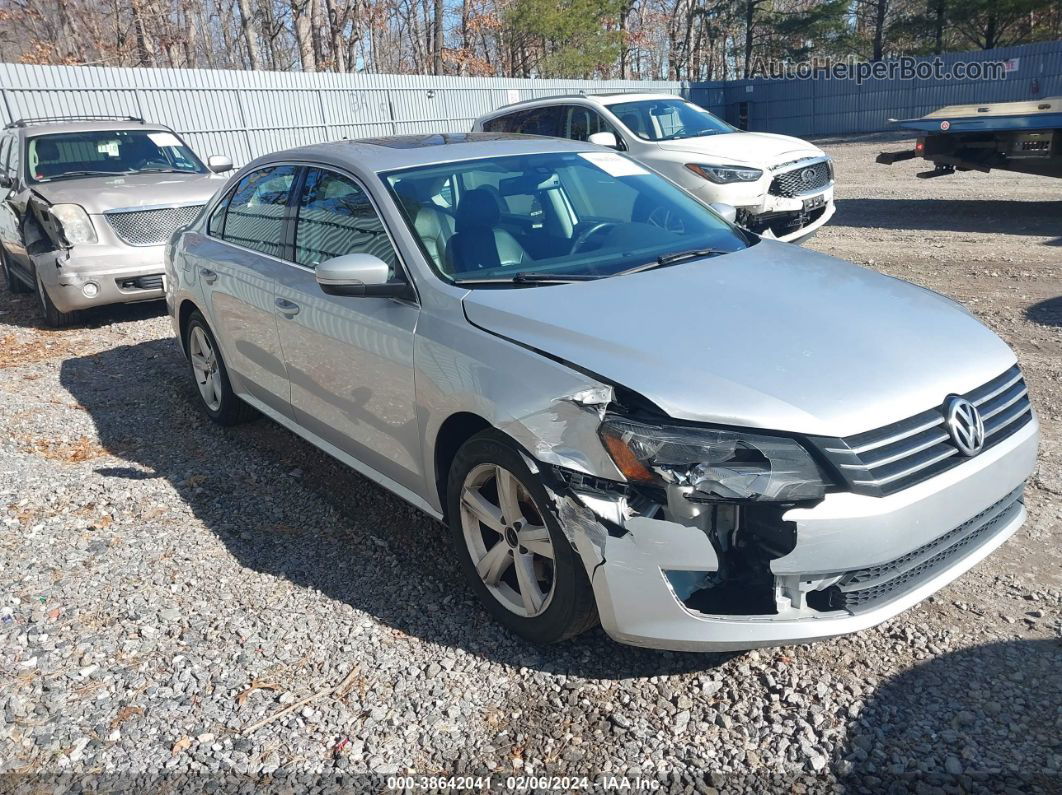 2013 Volkswagen Passat 2.5l Se Silver vin: 1VWBP7A39DC074279