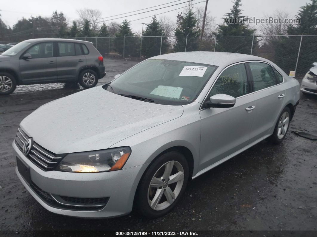 2013 Volkswagen Passat 2.5l Se Silver vin: 1VWBP7A39DC122847