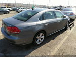 2012 Volkswagen Passat Se Gray vin: 1VWBP7A3XCC047784