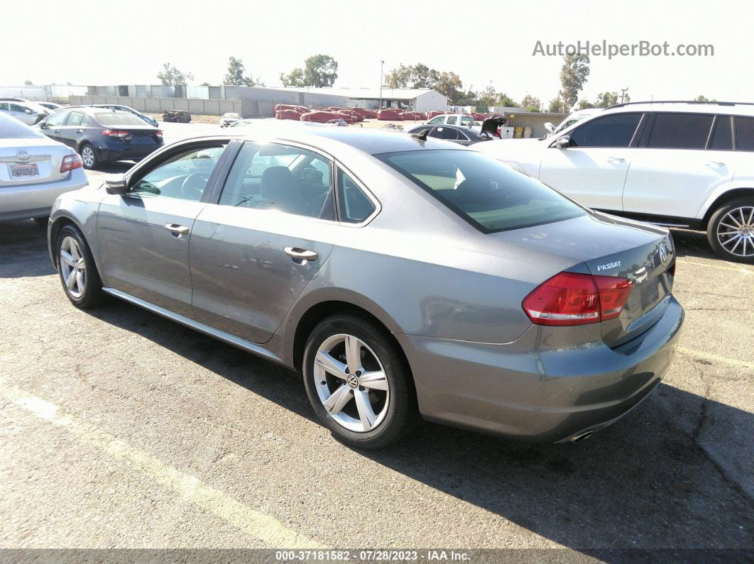 2012 Volkswagen Passat Se Gray vin: 1VWBP7A3XCC047784