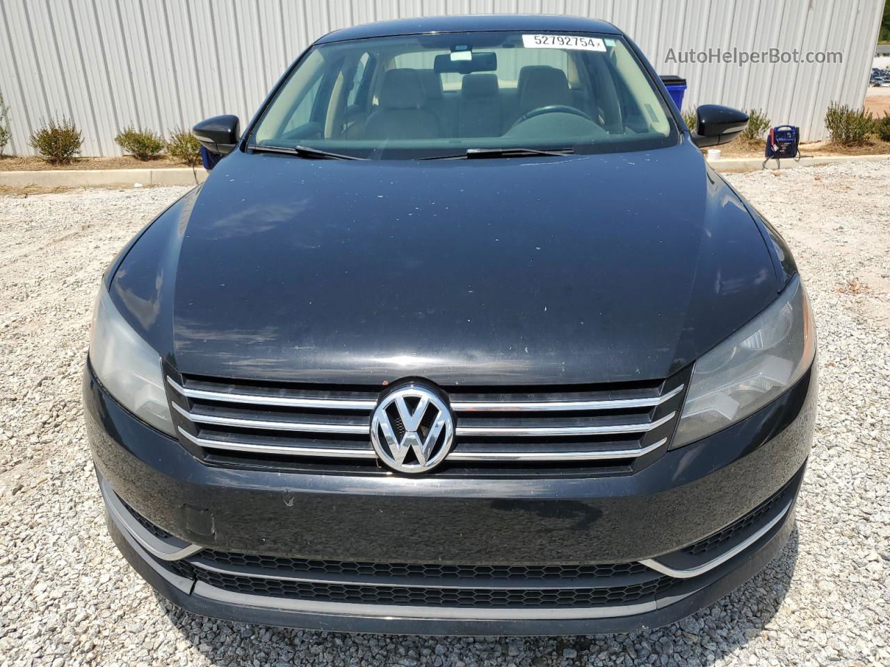 2012 Volkswagen Passat Se Черный vin: 1VWBP7A3XCC048904