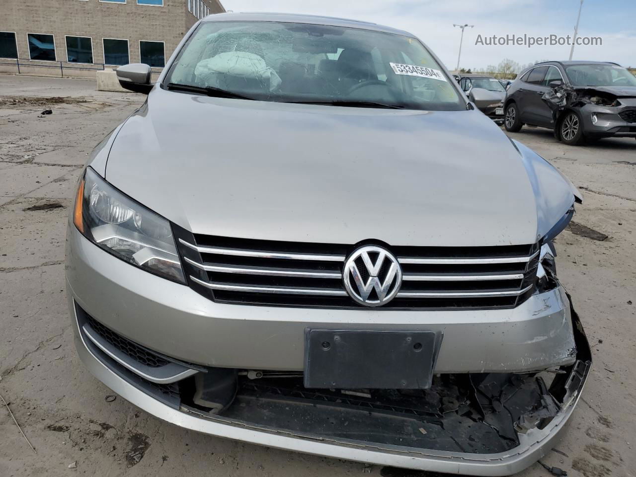 2012 Volkswagen Passat Se White vin: 1VWBP7A3XCC056338