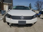 2013 Volkswagen Passat Se White vin: 1VWBP7A3XDC053795