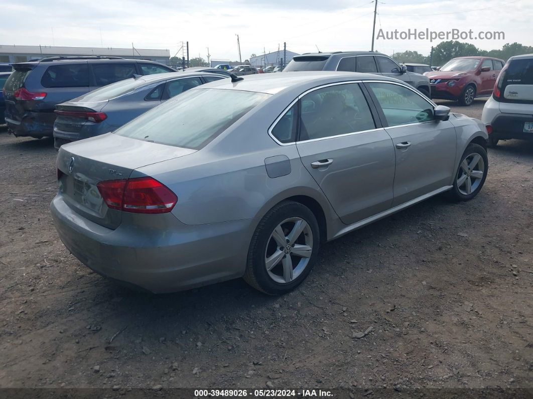 2013 Volkswagen Passat 2.5l Se Silver vin: 1VWBP7A3XDC081693