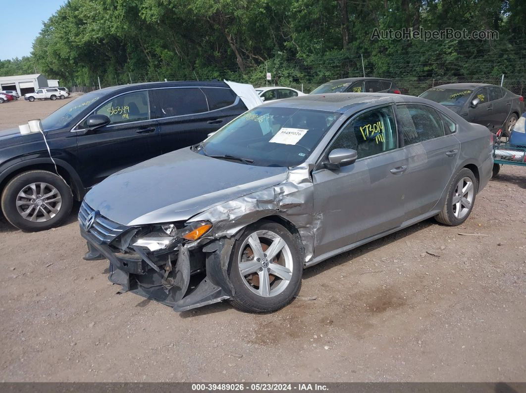 2013 Volkswagen Passat 2.5l Se Silver vin: 1VWBP7A3XDC081693