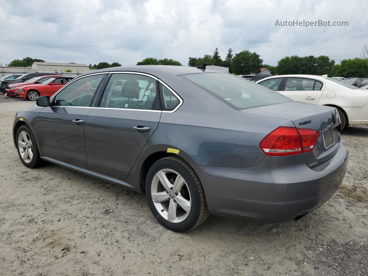 2014 Volkswagen Passat Se Серый vin: 1VWBP7A3XEC005022