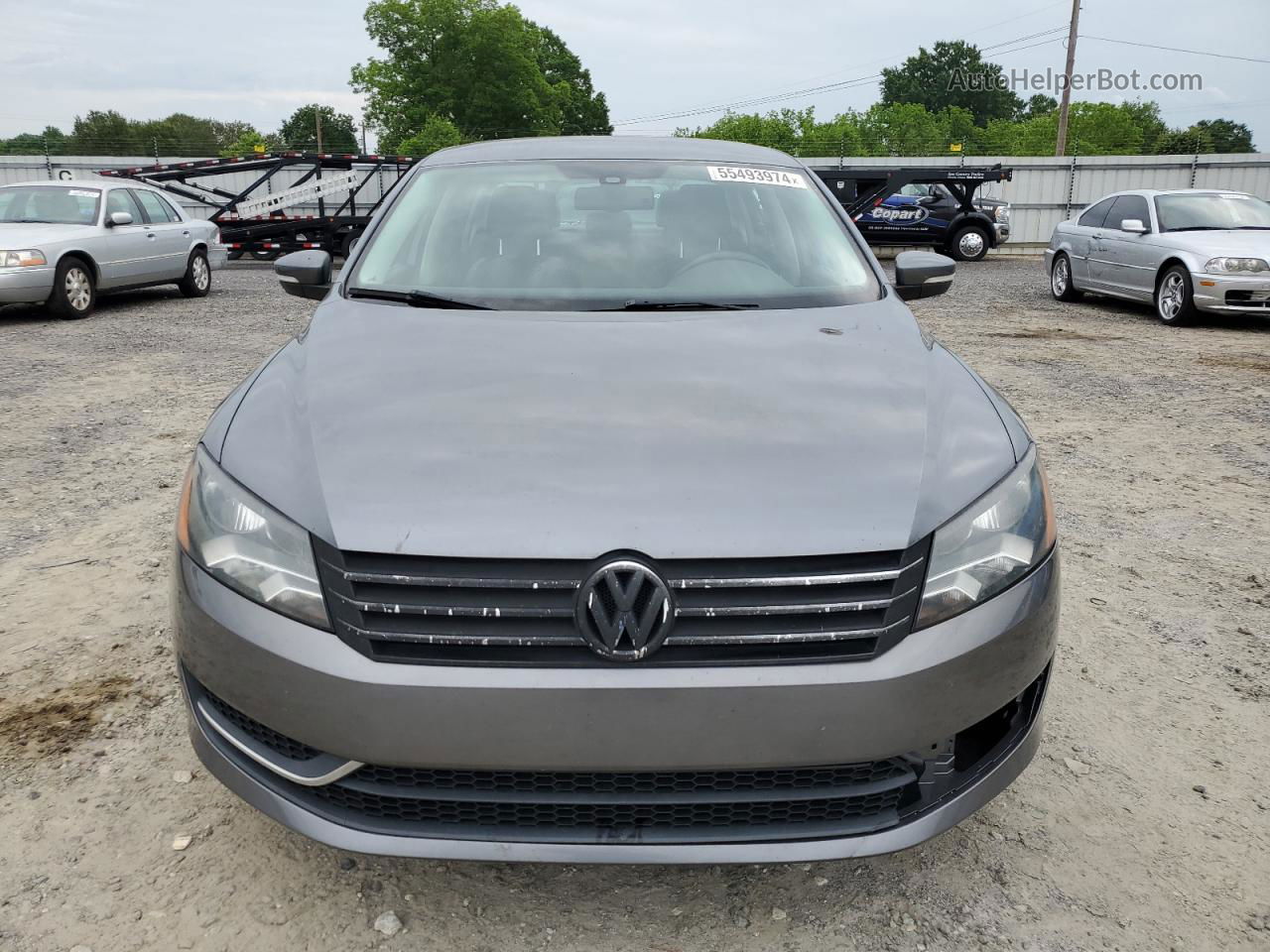 2014 Volkswagen Passat Se Серый vin: 1VWBP7A3XEC005022