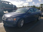 2014 Volkswagen Passat Se Синий vin: 1VWBP7A3XEC005649