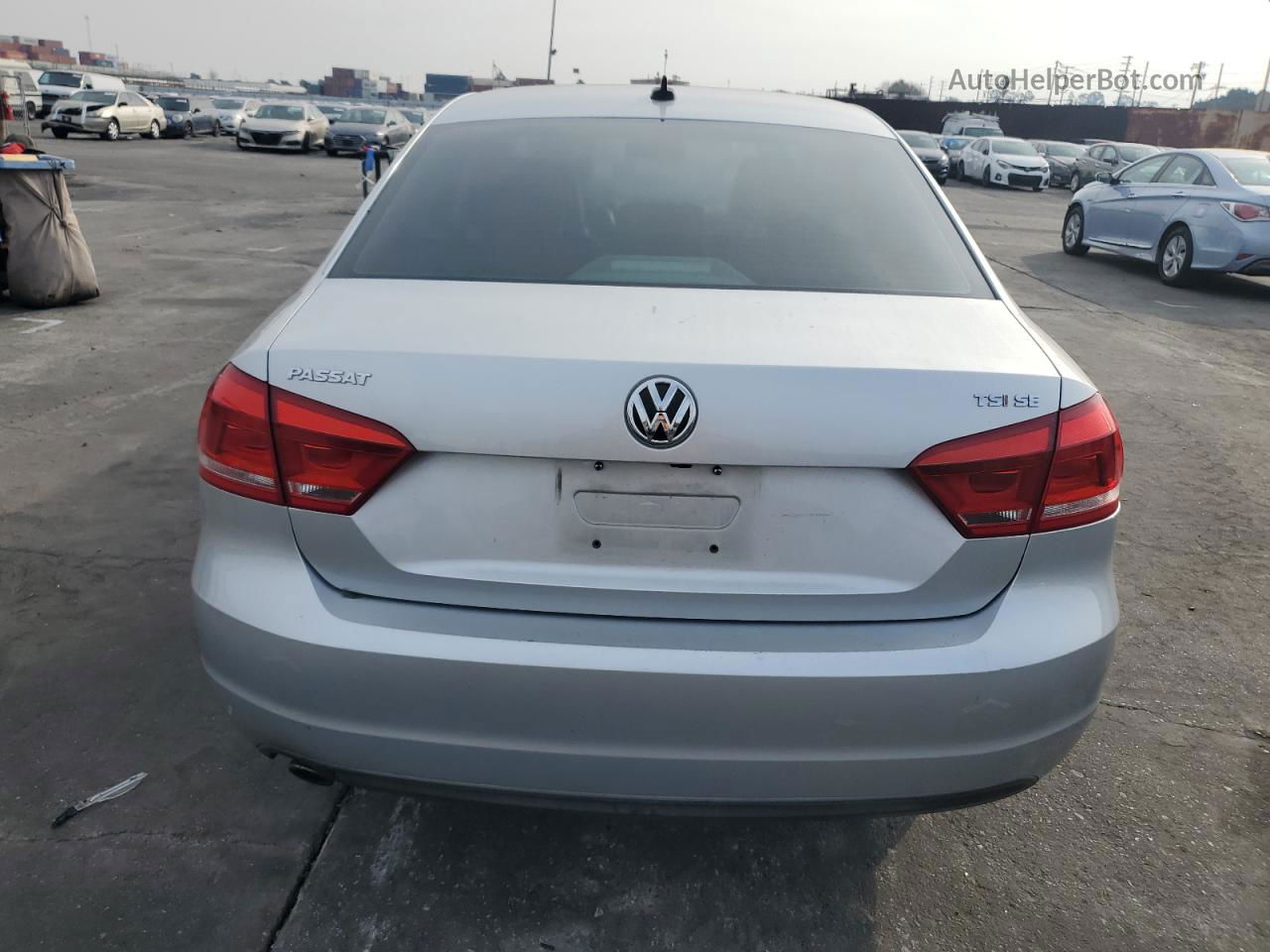 2014 Volkswagen Passat Se Silver vin: 1VWBS7A30EC110103