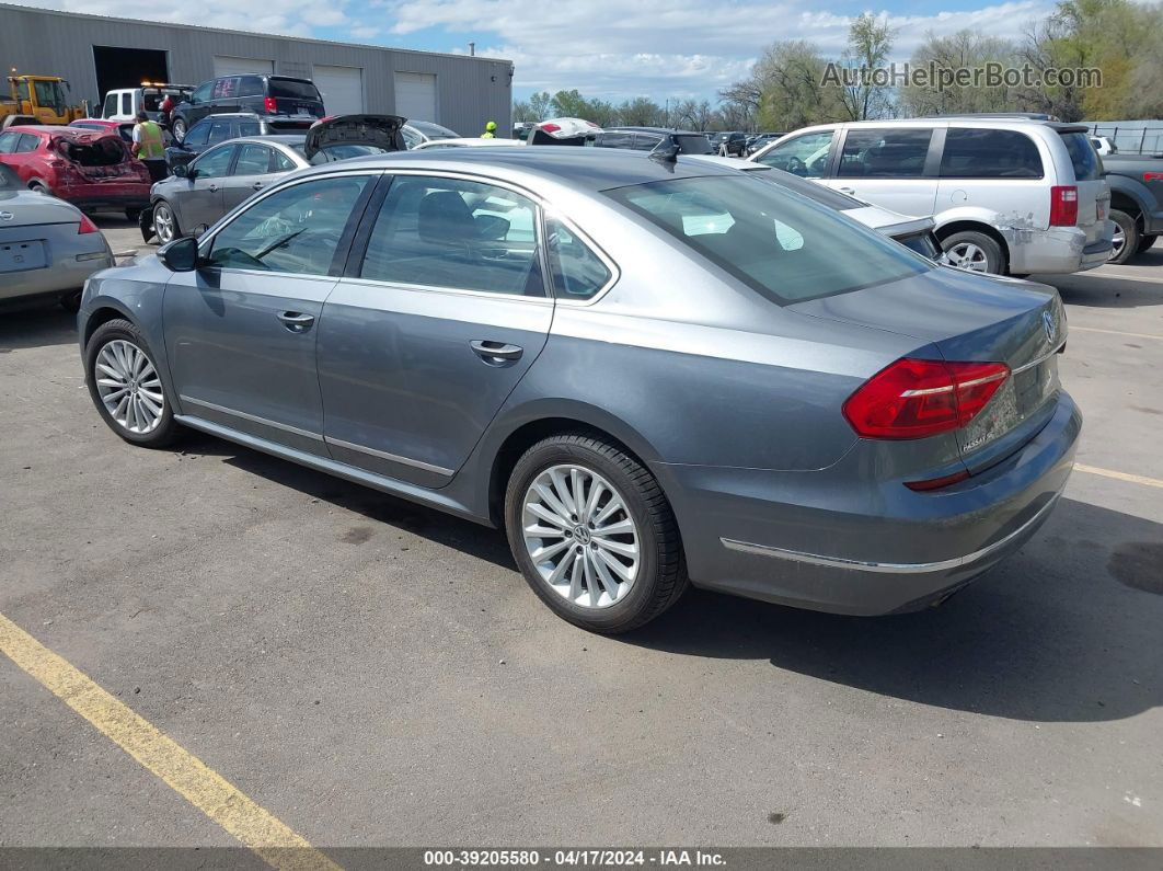 2016 Volkswagen Passat 1.8t Se Gray vin: 1VWBS7A30GC050536