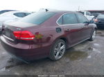 2014 Volkswagen Passat 1.8t Se Maroon vin: 1VWBS7A31EC081792