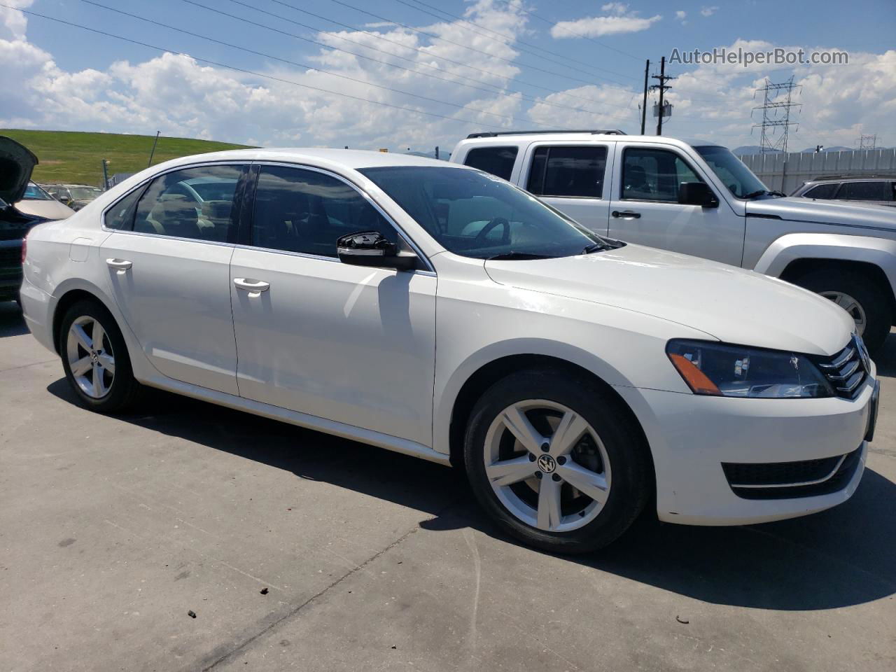 2014 Volkswagen Passat Se Белый vin: 1VWBS7A31EC099774