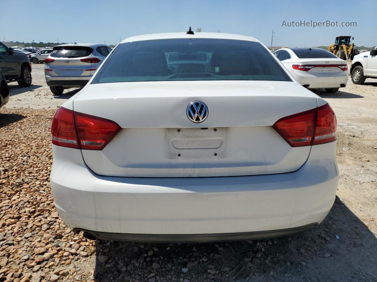 2014 Volkswagen Passat Se White vin: 1VWBS7A31EC107243