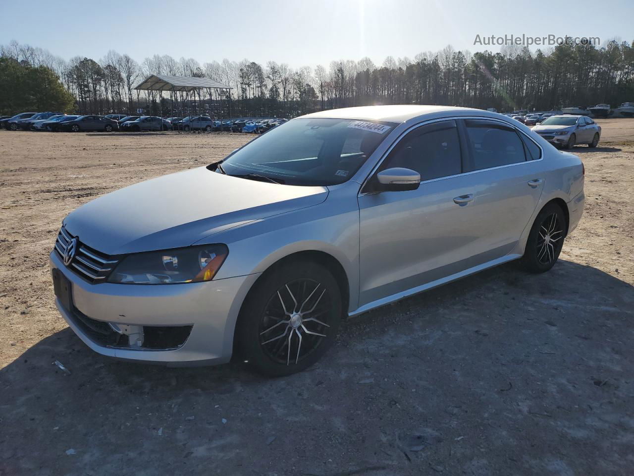 2014 Volkswagen Passat Se Silver vin: 1VWBS7A31EC118386