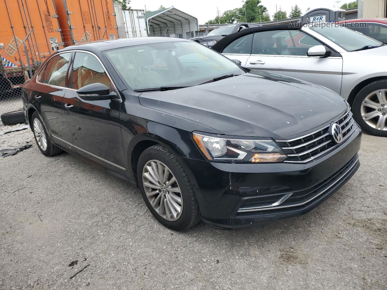 2016 Volkswagen Passat Se Черный vin: 1VWBS7A31GC015830