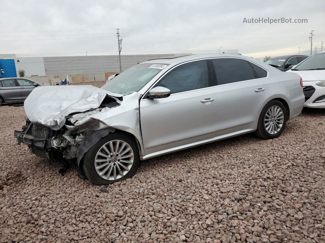 2016 Volkswagen Passat Se Silver vin: 1VWBS7A31GC049623