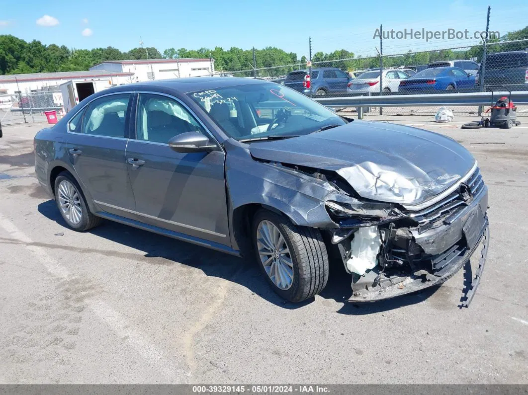 2016 Volkswagen Passat 1.8t Se Gray vin: 1VWBS7A31GC052649