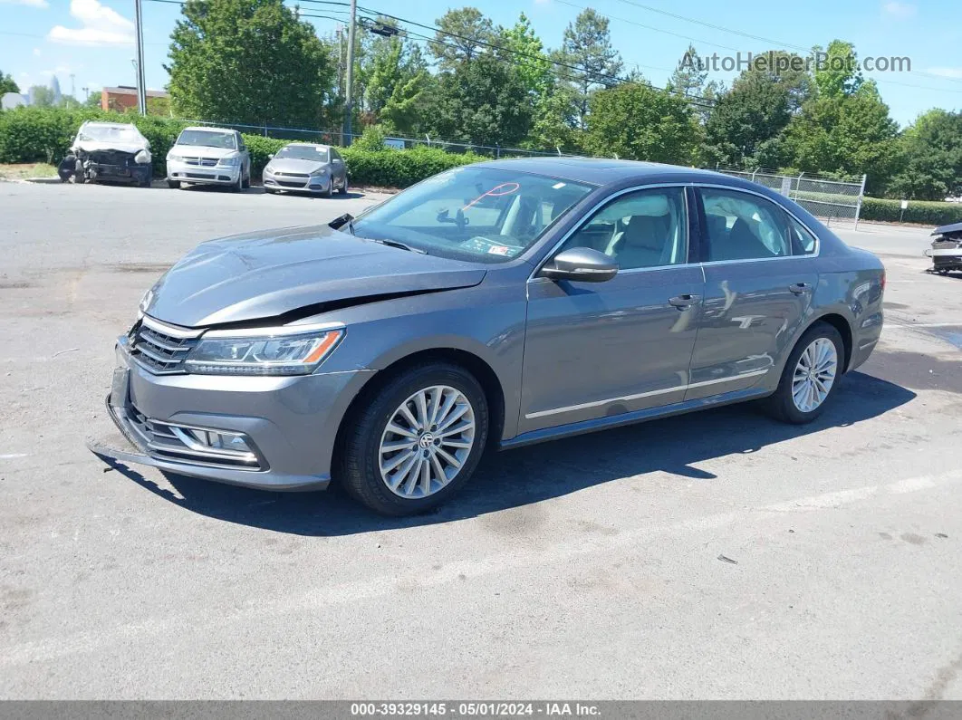 2016 Volkswagen Passat 1.8t Se Gray vin: 1VWBS7A31GC052649