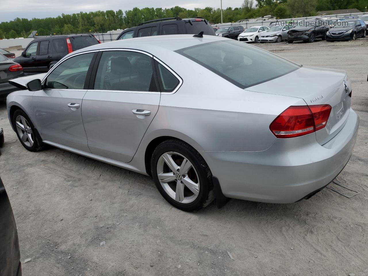 2014 Volkswagen Passat Se Silver vin: 1VWBS7A32EC045674