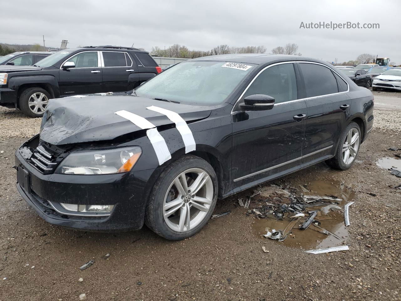 2015 Volkswagen Passat Se Черный vin: 1VWBS7A32FC013941