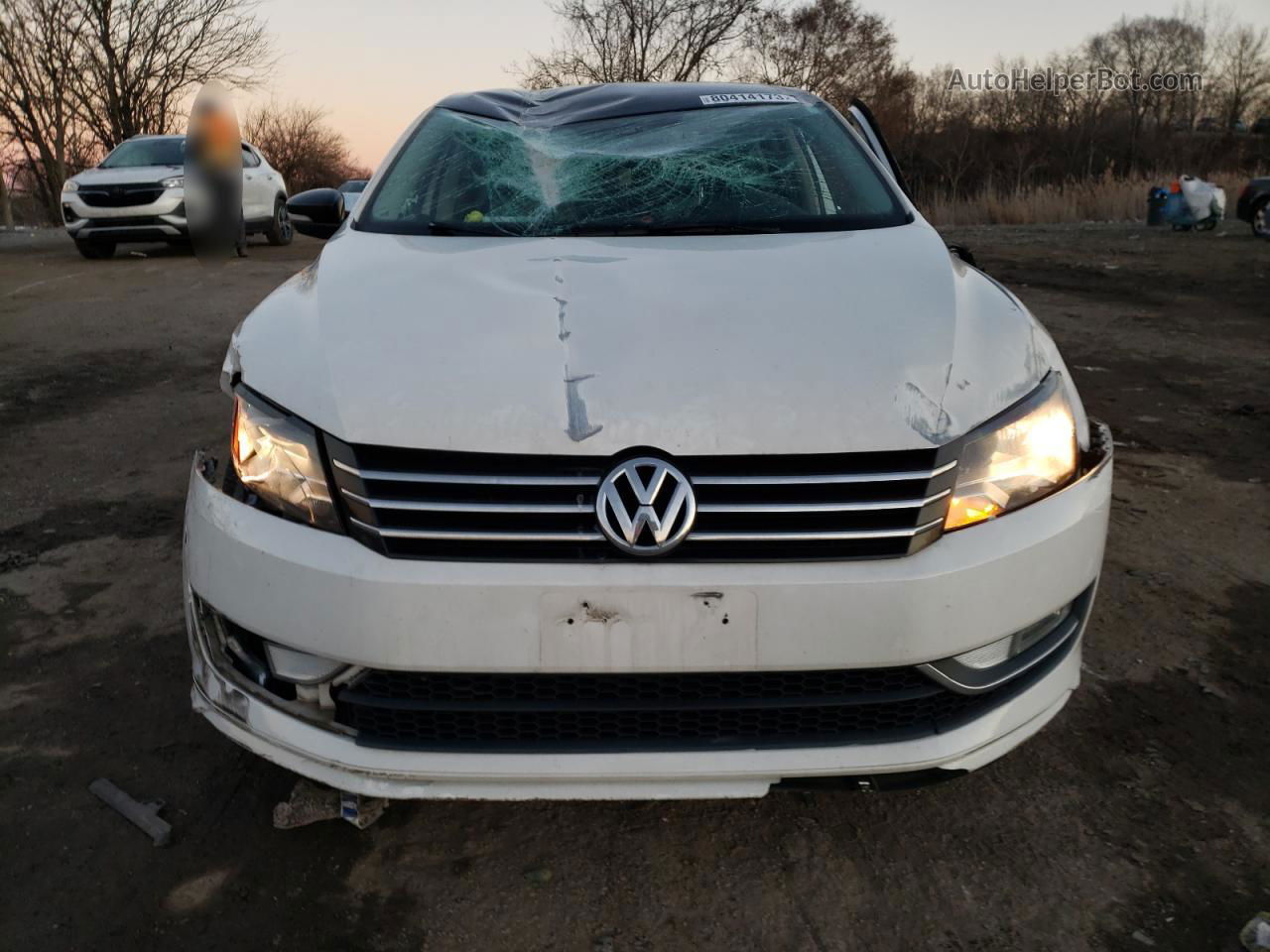 2015 Volkswagen Passat Se Белый vin: 1VWBS7A32FC018170