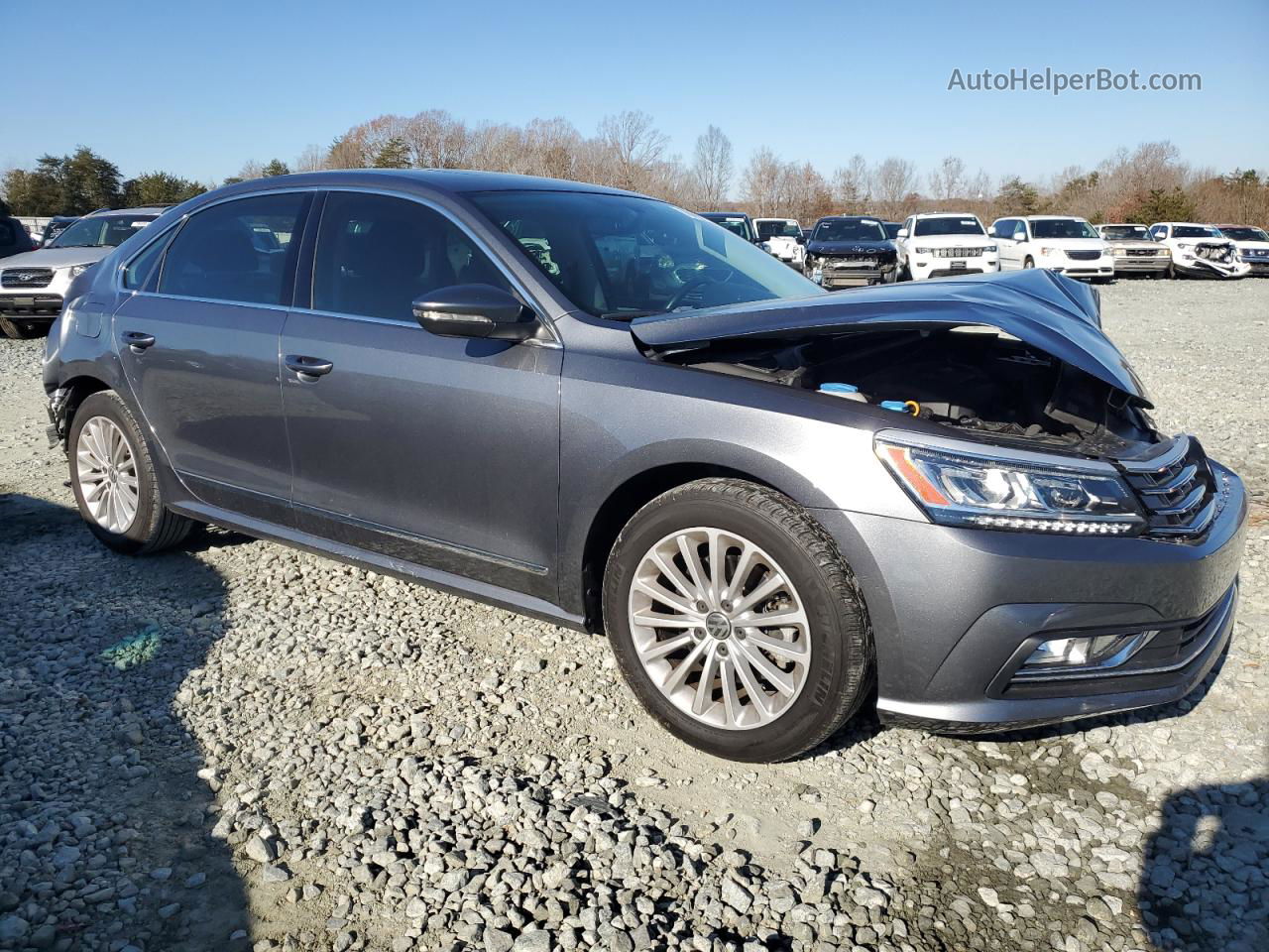 2016 Volkswagen Passat Se Gray vin: 1VWBS7A32GC056788