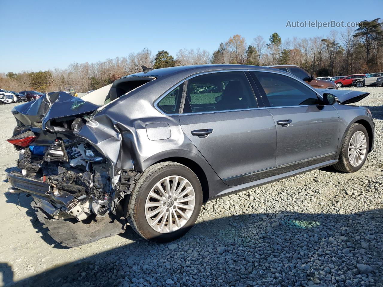 2016 Volkswagen Passat Se Gray vin: 1VWBS7A32GC056788