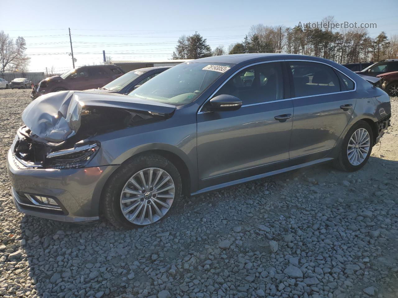 2016 Volkswagen Passat Se Серый vin: 1VWBS7A32GC056788